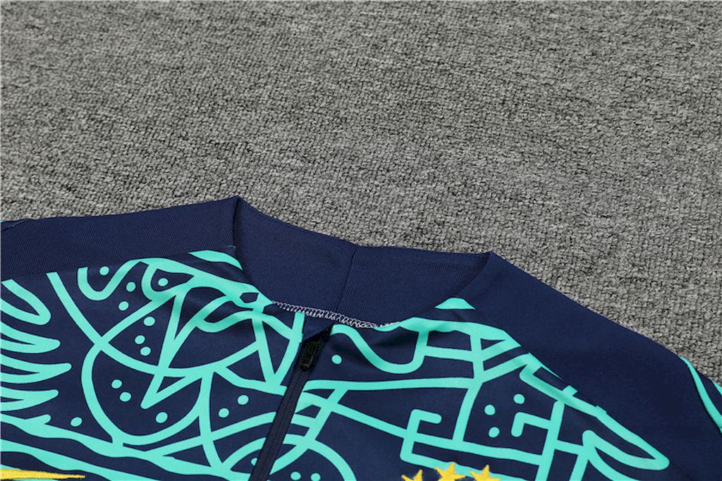 Unisex Brazil 2024/25 Half-Zip Adult Sweater+Pant 14001 - Immagine 7