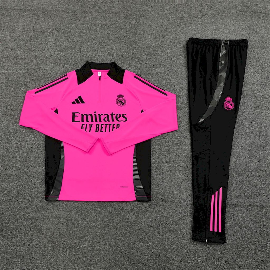 Unisex Real Madrid 2024/25 Half-Zip Adult  Sweater+Pant 14001 - Image 5