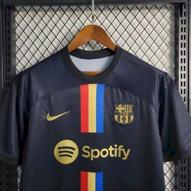 Barcelona 2023-24 Schwarz Klassisches Trikot - Bild 3