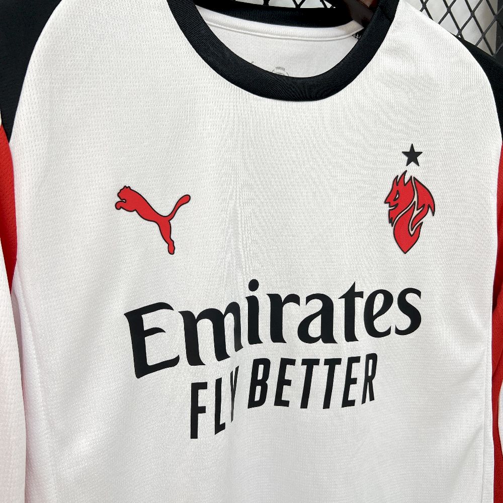 Mens Ac Milan 2025/26 Away Long Sleeve Jersey - Image 2