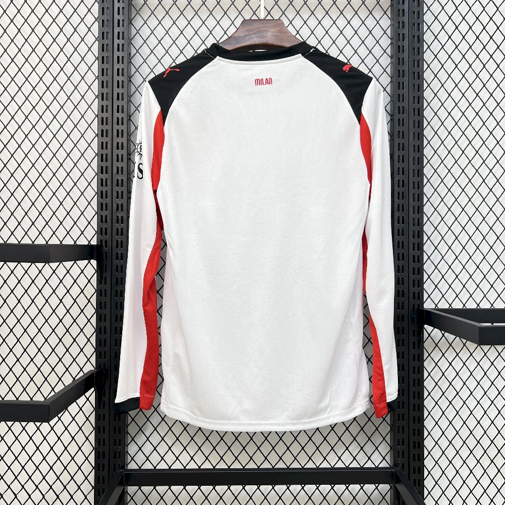 Mens Ac Milan 2025/26 Away Long Sleeve Jersey - Image 9