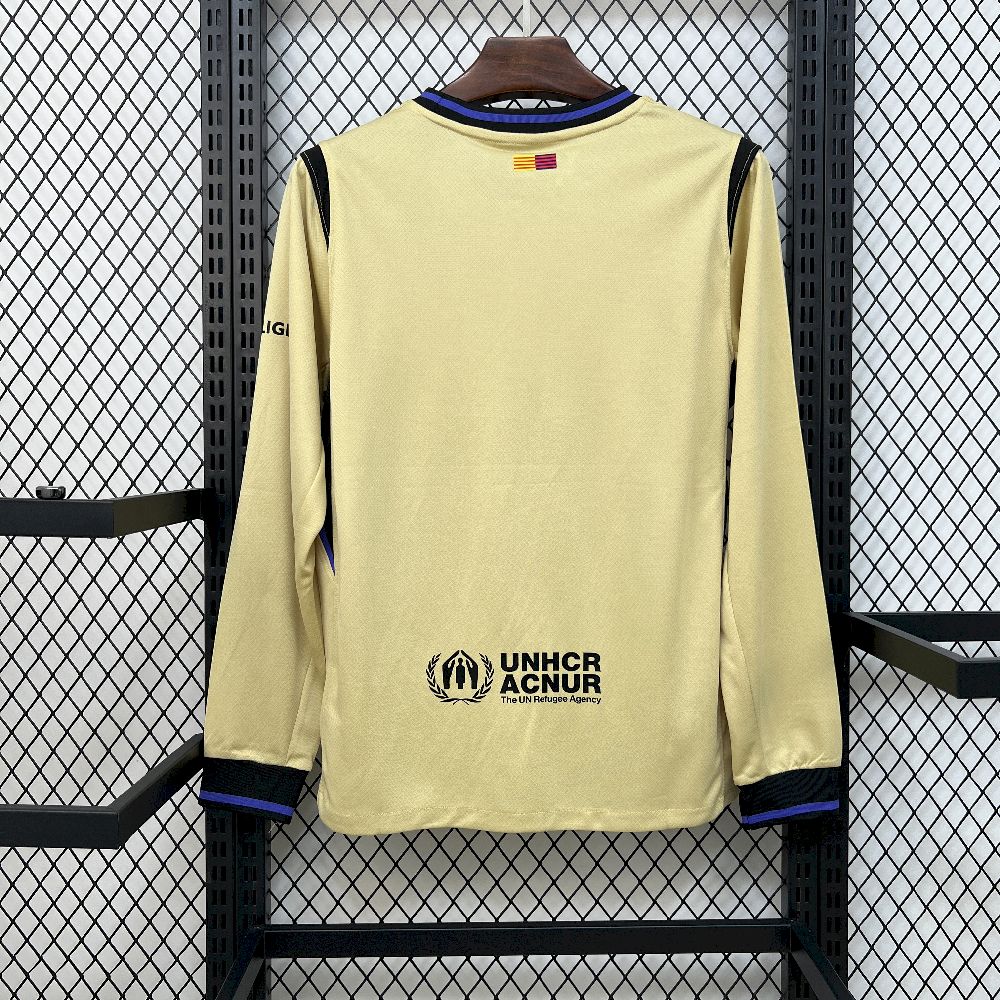 Mens Barcelona 2025/26 Away Long Sleeve Jersey - Image 12