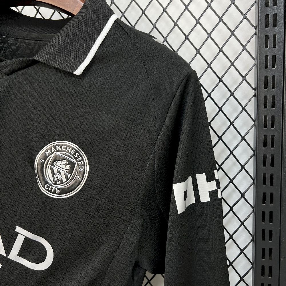 Mens Manchester City 2025/26 Away Long Sleeve Jersey - Image 3
