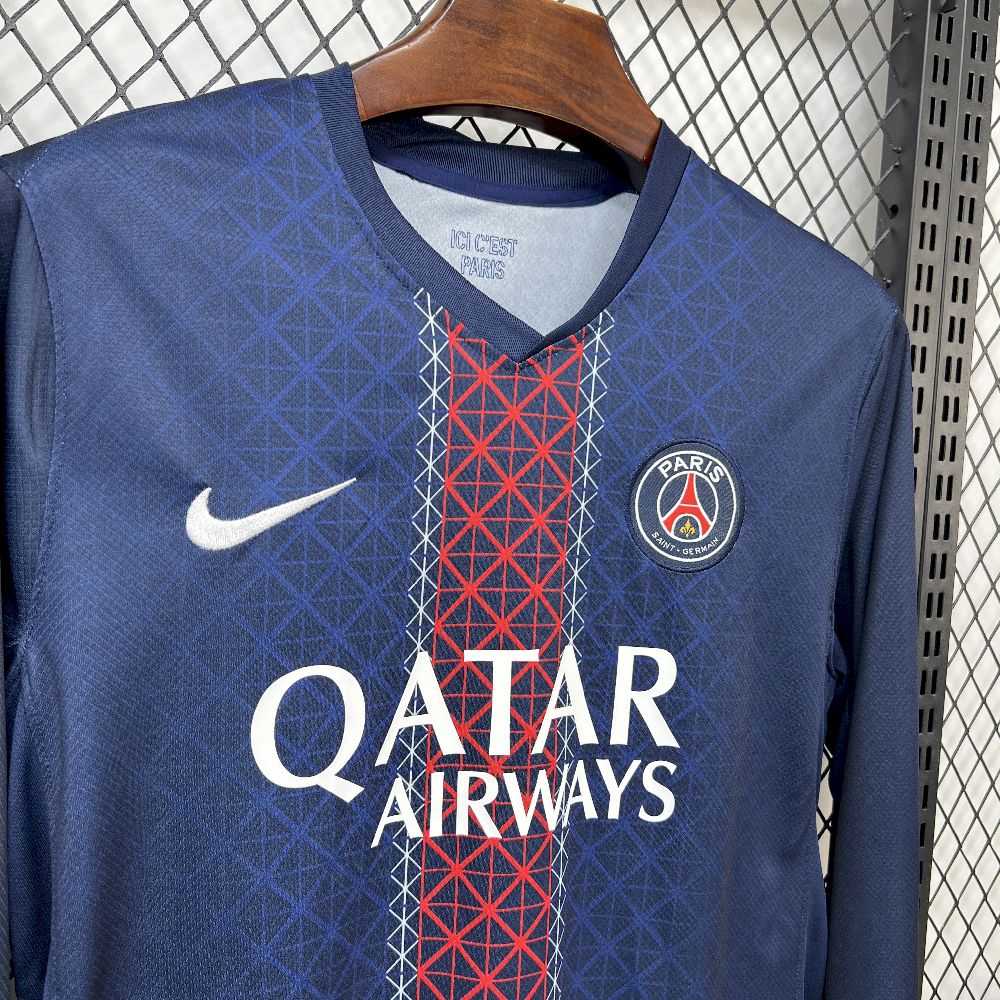 Mens Paris Saint-Germain 2025/26 Home Long Sleeve Jersey - Immagine 3