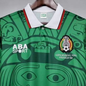 Alternative view of Retro Mexico 1998 Home Jersey