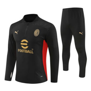Unisex AC Milan 2024/25 Half-Zip Pullover+Hose für Erwachsene 14001