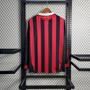 AC Milan 200910 Home Long Sleeves Retro Jersey 59621
