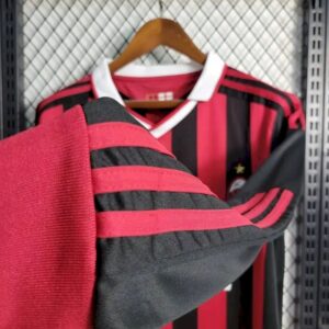 AC Milan 200910 Home Long Sleeves Retro Jersey 59622