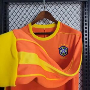Brazil 1998 Goalkeeper Long Sleeve Retro Jersey 53807