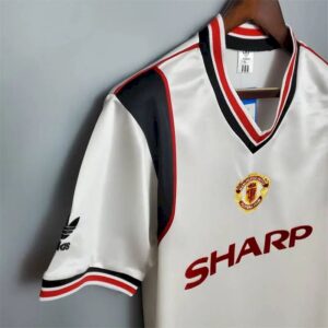 Manchester United 1985 white Retro Jersey 52605