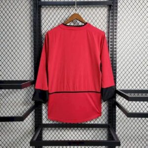 Manchester United 200204 home long sleeve Retro Jersey 58187