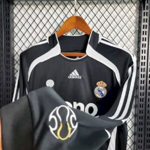 Real Madrid 200607 away Camiseta Manga Larga Retro 58253