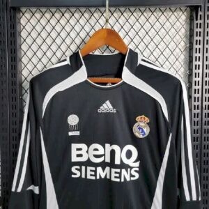 Real Madrid 200607 away Camiseta Manga Larga Retro 58255