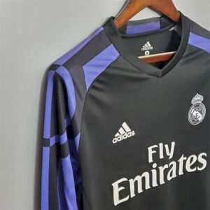 Real Madrid 201516 Dritte auswärts Langarm Retro Trikot 51819