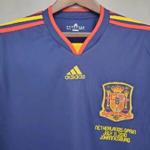 Spain 2010 World Cup Away LS Retro Jersey