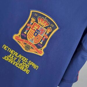 Spain 2010 World Cup Away LS Retro Jersey 43036