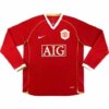 Retro Manchester United 2006/07 Home Long Sleeve Jersey