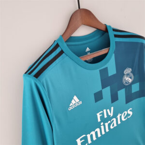 Real Madrid 201718 Third LS Retro Jersey 32307