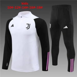 Unisex Juventus 2024/25 Half-Zip Kinder Pullover+Hose 14001