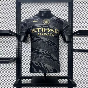 Mens Manchester City 2024/25 Black Dragon Jersey Player Version
