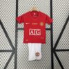 Retro Manchester United 2007/08 Home Kids Kit
