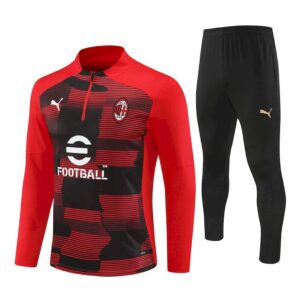 Unisex AC Milan 2024/25 Half-Zip Pullover+Hose für Erwachsene 14001