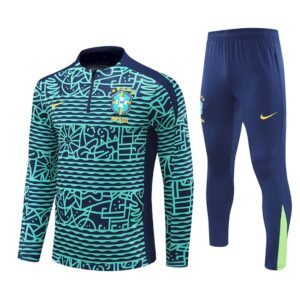 Unisex Brazil 2024/25 Half-Zip Adult Sweater+Pant 14001