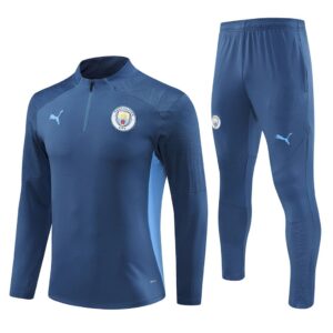 Unisex Manchester City 2024/25 Half-Zip Pullover+Hose für Erwachsene 14001