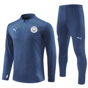 Unisex Manchester City 2024/25 Half-Zip Pullover+Hose für Erwachsene 14001