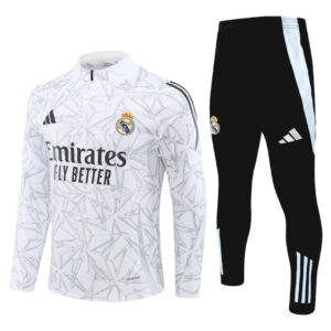 Unisex Real Madrid 2024/25 Half-Zip Pullover+Hose für Erwachsene 14001