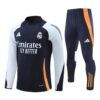 Unisex Real Madrid 2024/25 Half-Zip Pullover+Hose für Erwachsene 14001