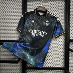 Mens Real Madrid 2024/25 Black Dragon Jersey