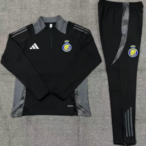 Unisex Al Nassr 2024/25 Half-Zip Pullover+Hose für Erwachsene 14001