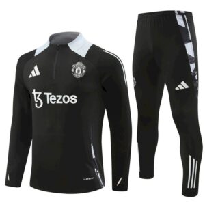 Unisex Manchester United 2024/25 Half-Zip Pullover+Hose für Erwachsene 14001