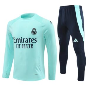 Unisex Real Madrid 2024/25 Half-Zip Pullover+Hose für Erwachsene 14001