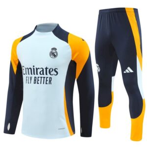 Unisex Real Madrid 2024/25 Half-Zip Pullover+Hose für Erwachsene 14001