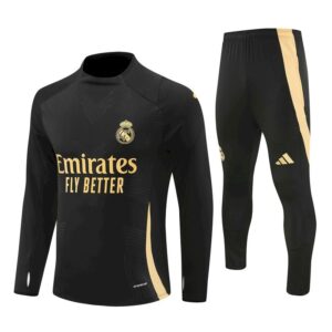 Unisex Real Madrid 2024/25 Half-Zip Pullover+Hose für Erwachsene 14001