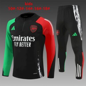 Unisex Arsenal 2024/25 Half-Zip Kinder Pullover+Hose 14001