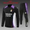 Unisex Real Madrid 2024/25 Half-Zip Kinder Pullover+Hose 14001