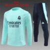 Unisex Real Madrid 2024/25 Half-Zip Kinder Pullover+Hose 14001