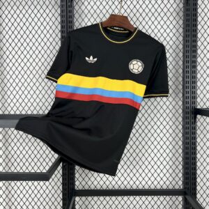 Mens Colombia 2024/25 100th Black Anniversary Jersey