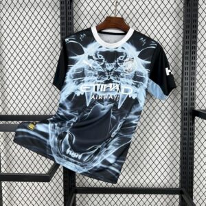 Mens Manchester City 2025/26 Black and blue concept version Jersey