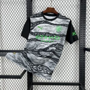 Mens Manchester City 2025/26 Black and gray concept version Jersey