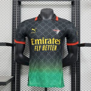 Mens AC Milan 2025/26 Co-Branded Black Edition Jersey Player Version