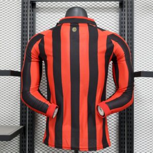 Alternative view of Mens AC Milan 2024/25 125th Anniversary Edition Retro Long Sleeve Jersey Player Version