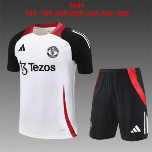 Unisex Manchester United 2024/25 Training Kinder Trikot+Short 14001