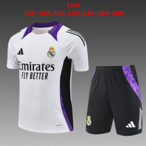 Unisex Real Madrid 2024/25 Training Kinder Trikot+Short 14001