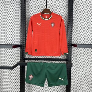 Kids Portugal 2025/26 Home Long Sleeve Kit