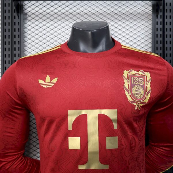 Bayern Munich 2024/25 125 Anniversary Long Sleeves Jersey Player Version - Image 3