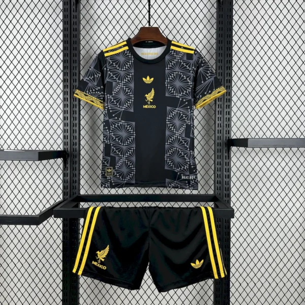 Mexico 2025/26 Gold- Black Kids Kit